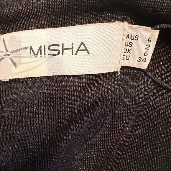 NEW MISHA MOURA JUMPSUIT SIZE 2 Elegant Black - Picture 13 of 13